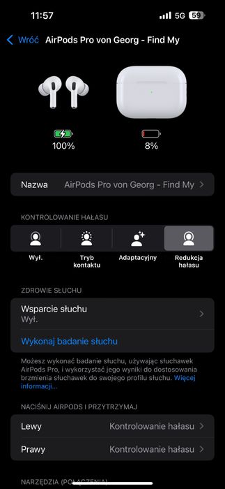 AirPods Pro 2generacie oryginalne w dobrym stanie 2024roku