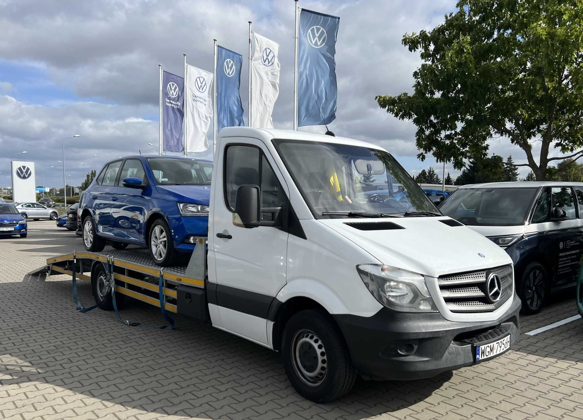 Pomoc drogowa transport holowanie hol auto zastępcze W-wa Grodzisk Maz
