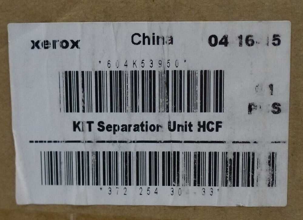 NOWY Oryginalny Separation kir Unit HCF XEROX 604K63950