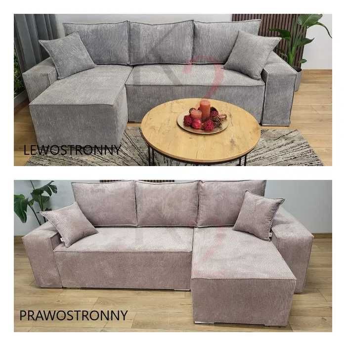 Narożnik Fabio Sofa  Kanapa Łóżko z Funkcją  spania Pojemnik +Gratis