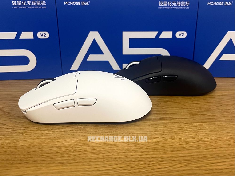 НОВІ Mchose A5 V2 ULTRA 4K/8K HZ PAW3395 | Ігрова Бездротова Мишка