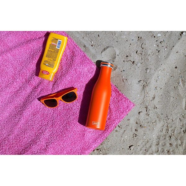 Butelka termiczna, stalowa, 0,5 l, pomarańczowa / Lurch