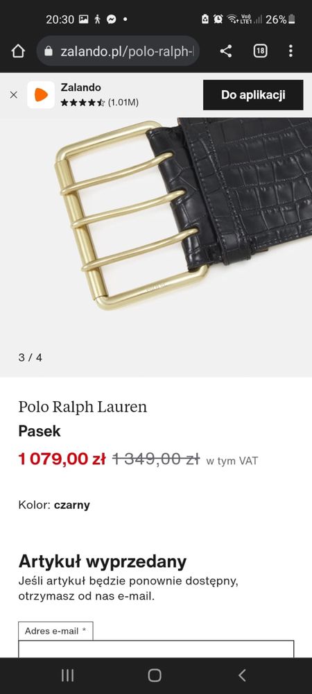 Pasek damski Ralph