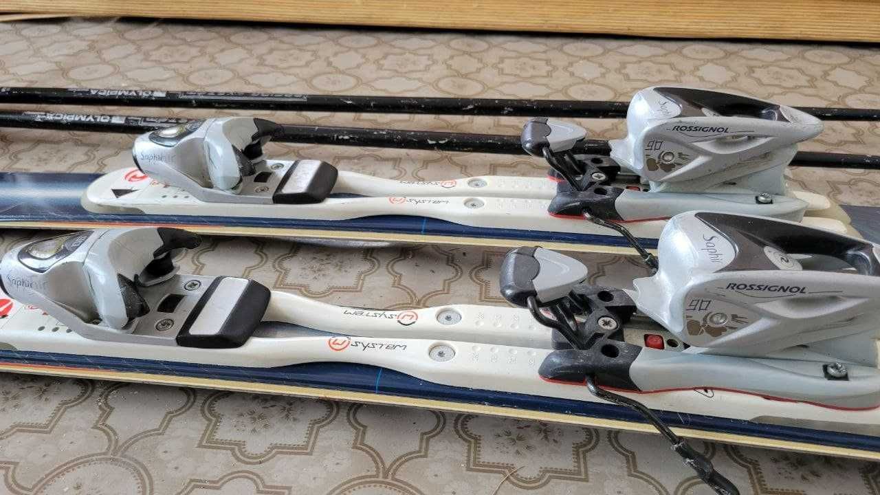 Лыжи Dynastar 162 + чехол к ним + ботинки Salomon 27 (41-42 см)