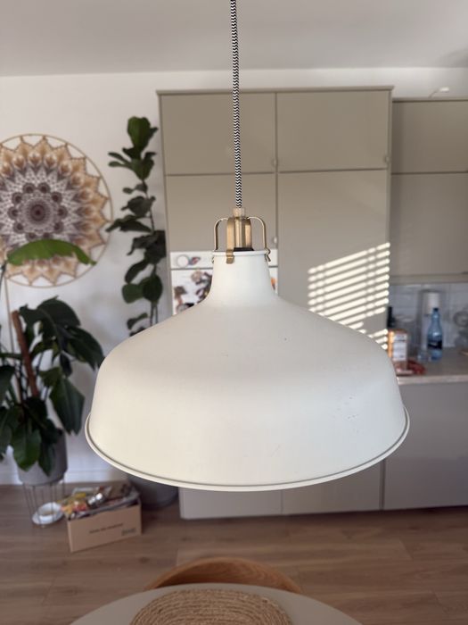 Lampa wisząca Ranarp Ikea biała 2 szt. Lampy sufitowe