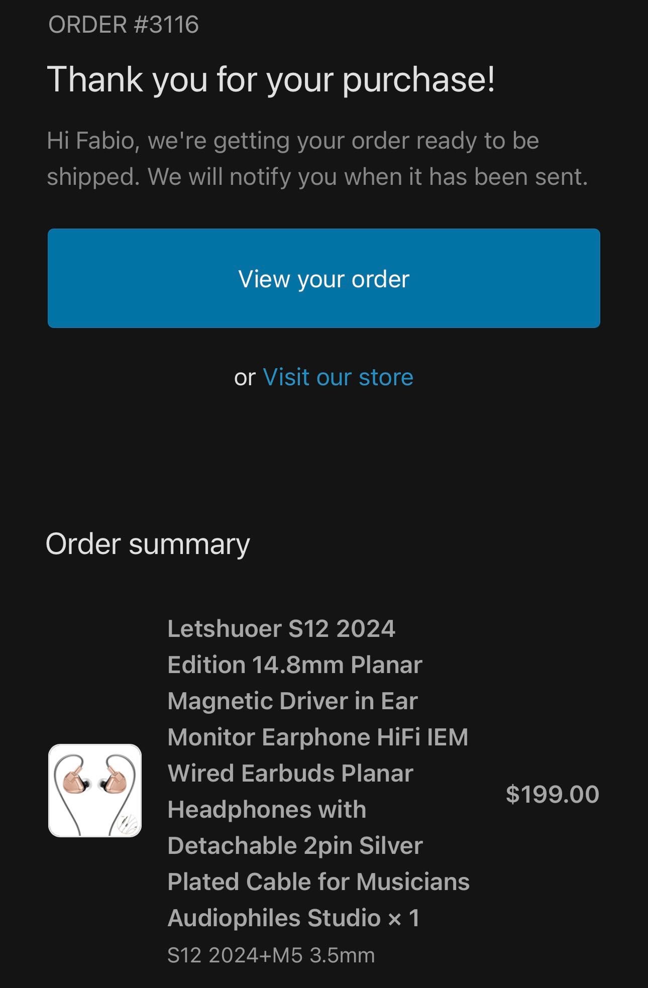 letshuoer s12 2024 limited edition Iems