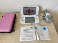 Nintendo New 2DS XL konsola biało pomarańczowa + ładowarka etui gra