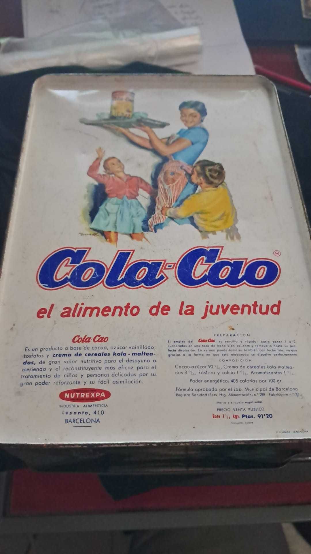 Lata Vintage "Cola-Cao" Década 50/60