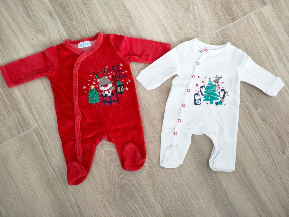 Pajacyki świąteczne Pepco so cute rozmiar 56,