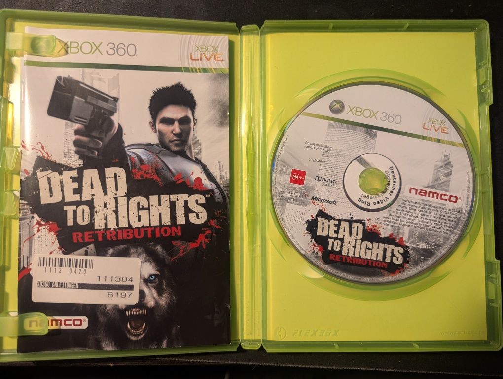Dead to Rights Retribution Xbox 360 X360