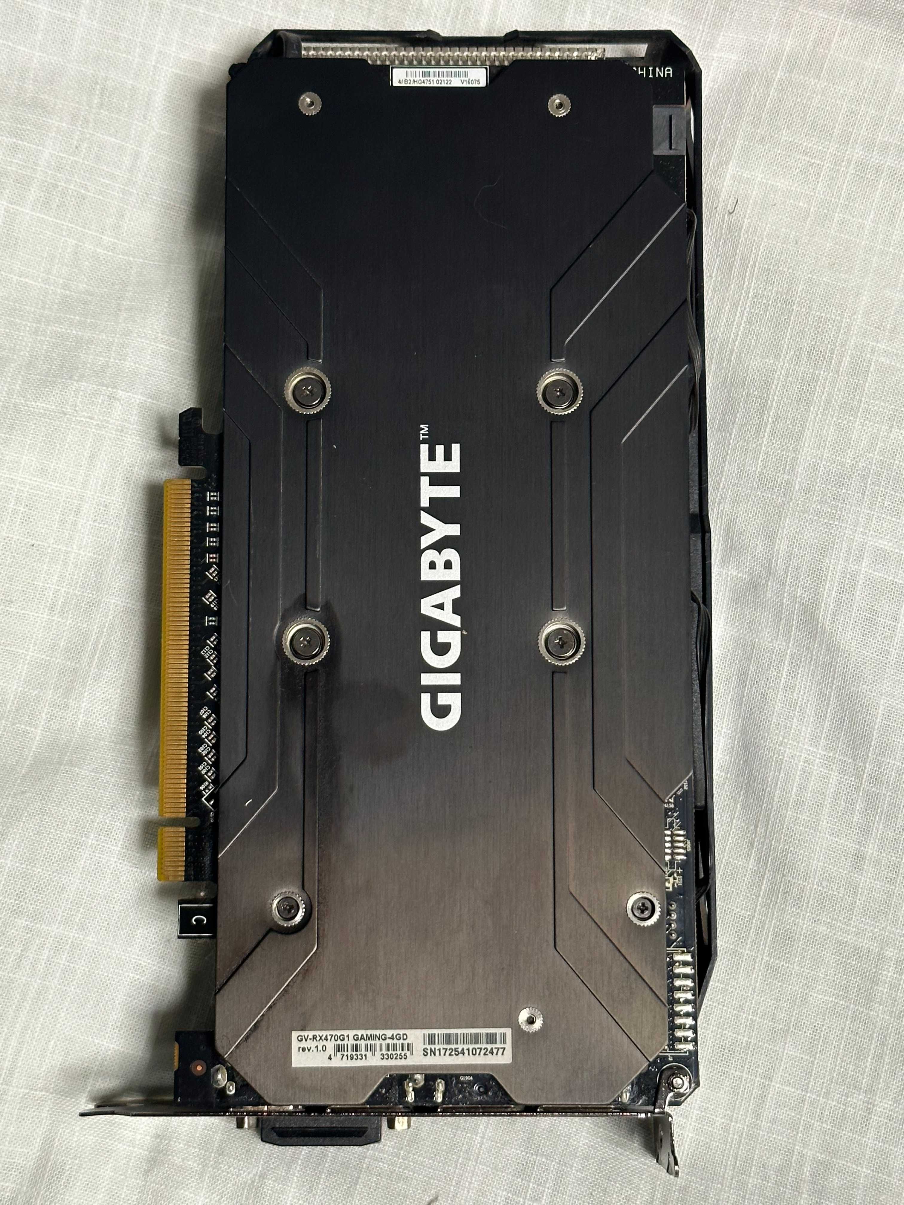 GIGABYTE Radeon RX 470 G1 Gaming 4GD + новые вентиляторы