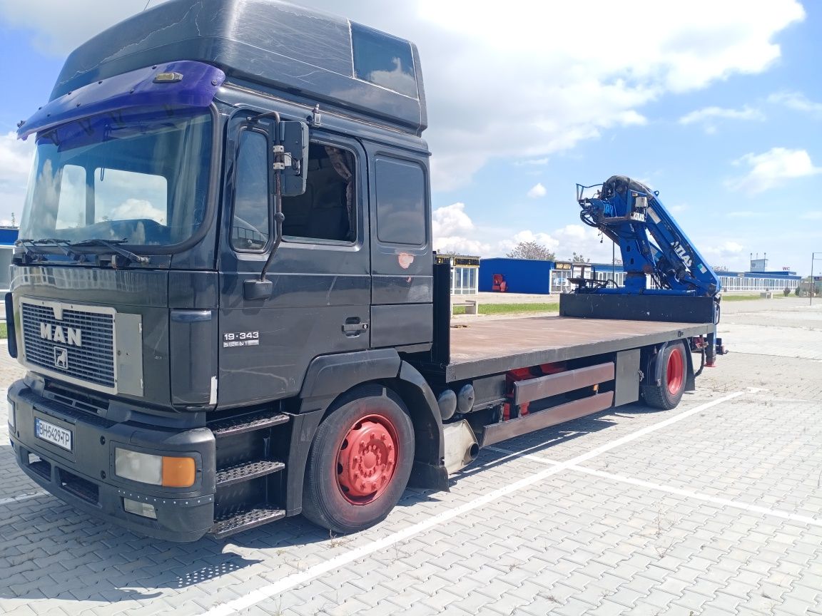 Продам Мана 10т с краном манипулятором Атлас 125