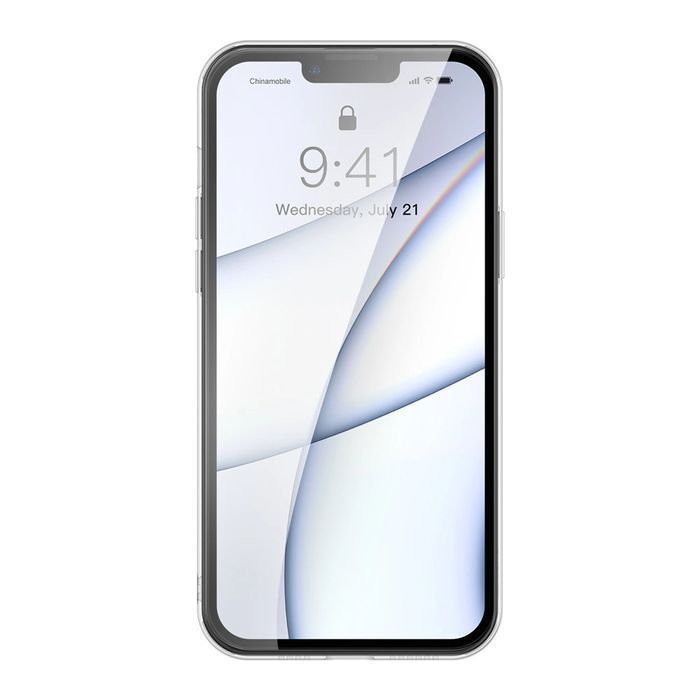 Baseus Frosted Glass Case etui pokrowiec do iPhone 13 Pro czarny