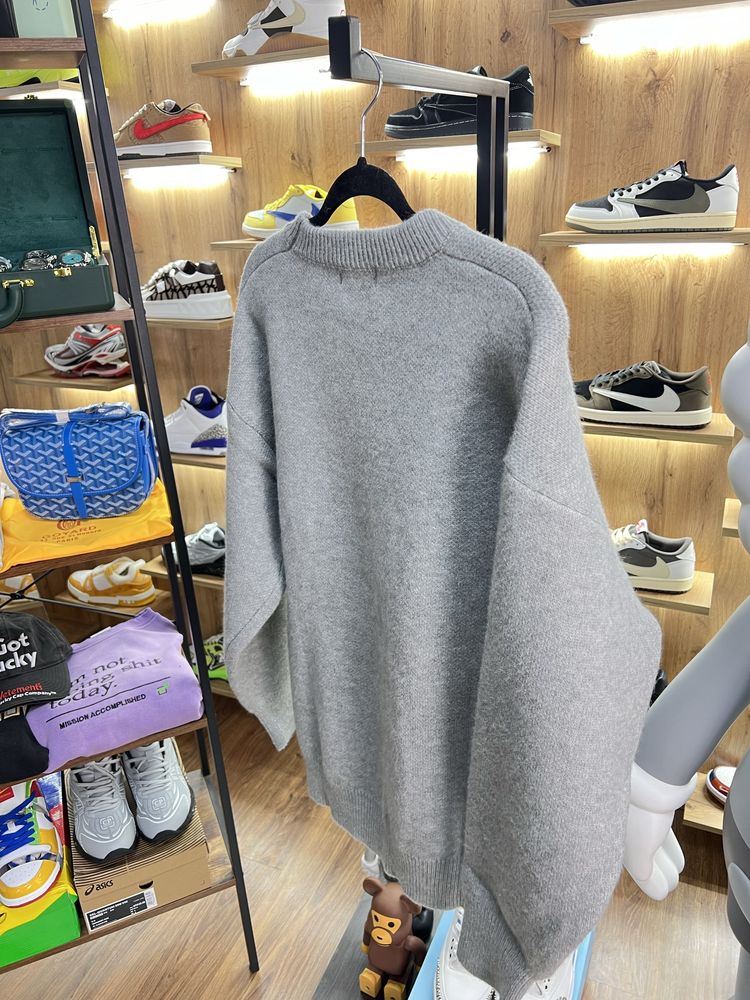 Світер Miu Miu Grey Woll Sweater Logo