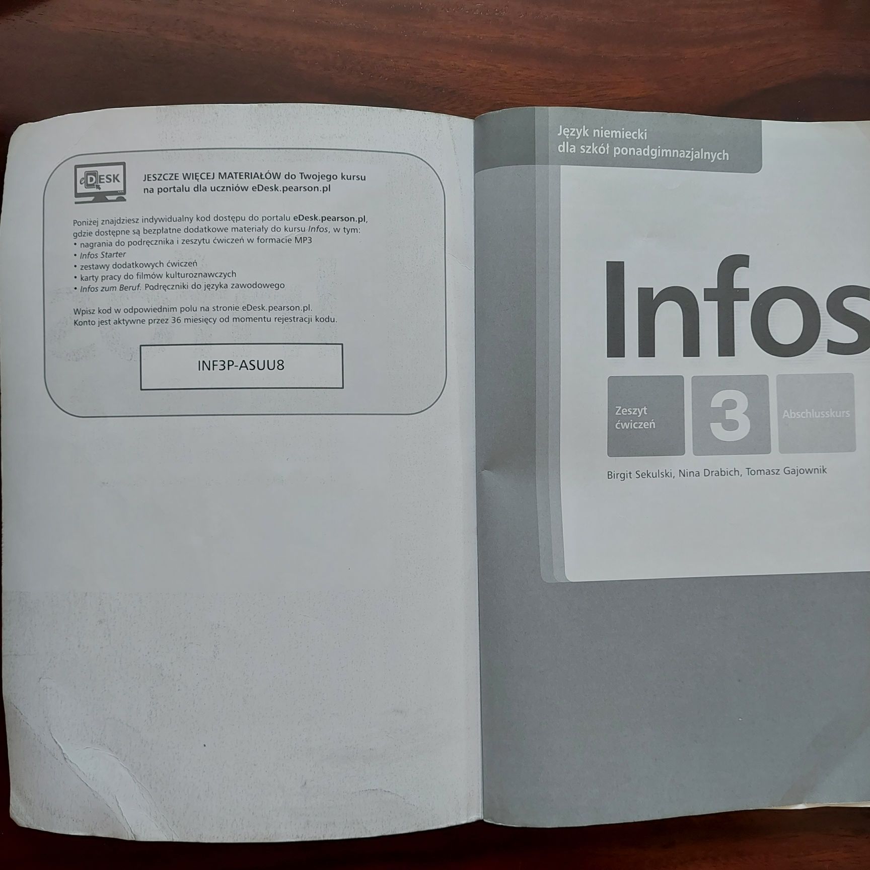 Infos 3 podręcznik I ćwiczenia język niemiecki