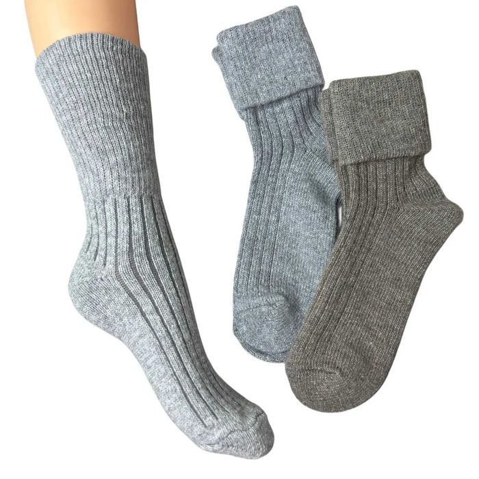 Вовняні Жіночі Шкарпетки З Відворотом