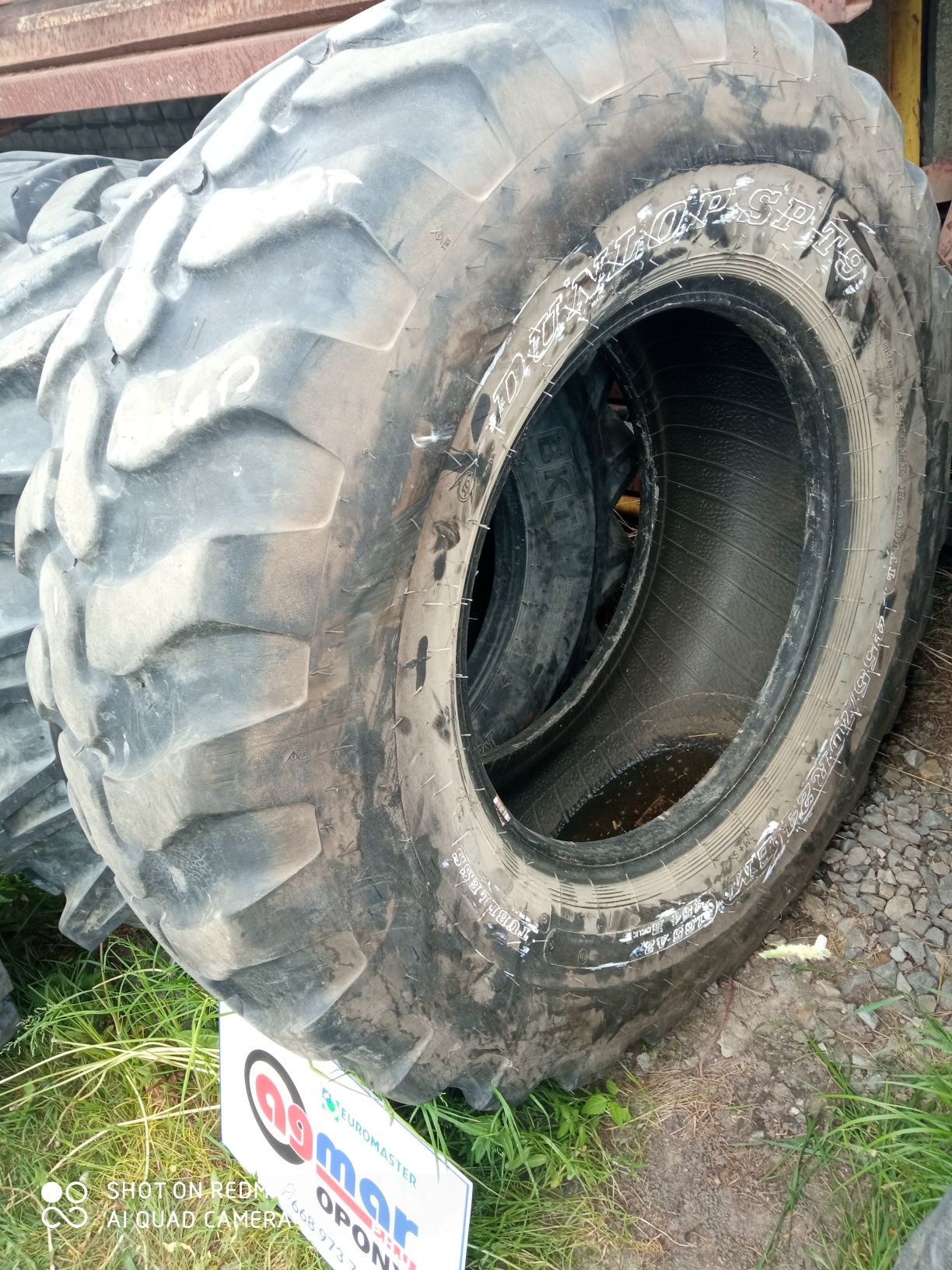 445/70R24 Dunlop opona rolnicza przemysłowa używana