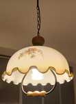 Lampa kuchenna w kwiaty retro
