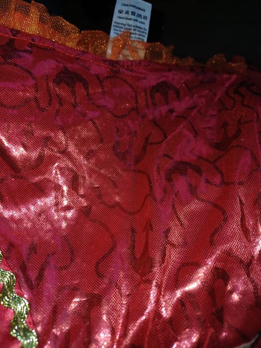 Przebranie halloween 110 116 czerwona sukienka tiulowa diablica 5 6