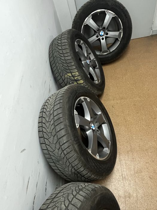 Koła zimowe 18" BMW X5 Ronal Uniroyal 255/55/18 + ŚRUBY + DYSTANSE