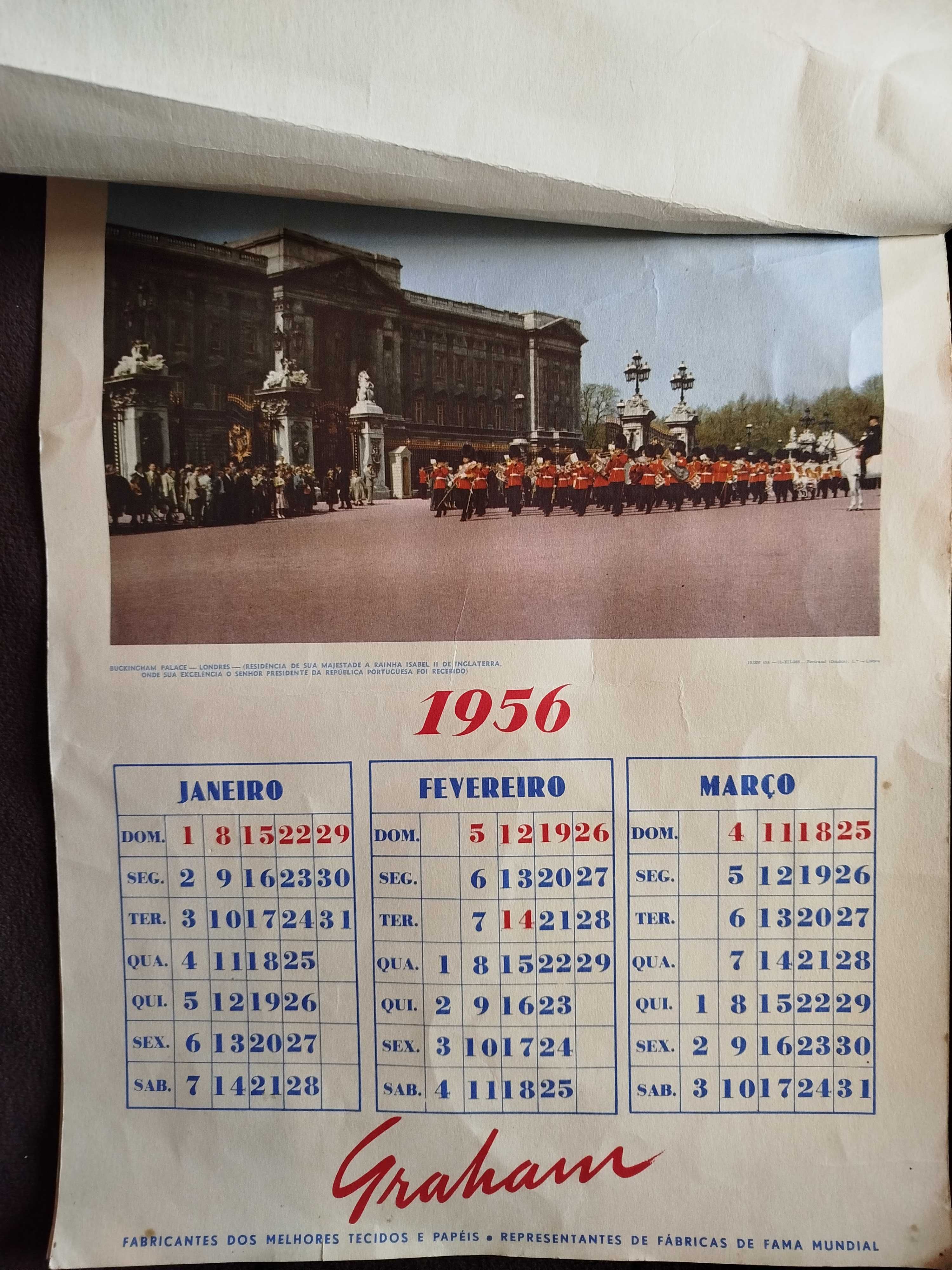 Calendário Graham 1956