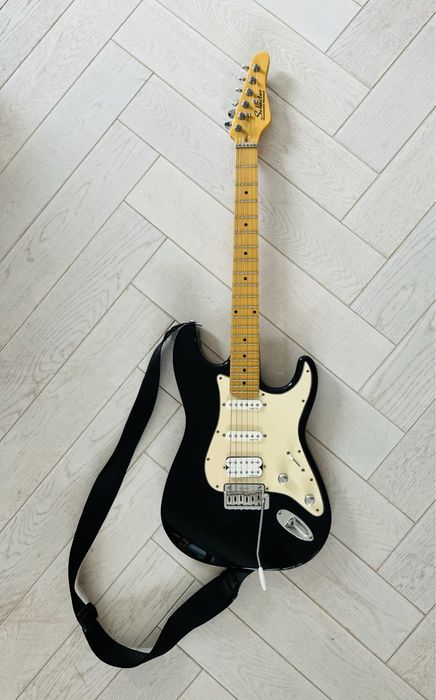 gitara Schecter + Fender Mustang II + Shure SM58 bezprzewodowy