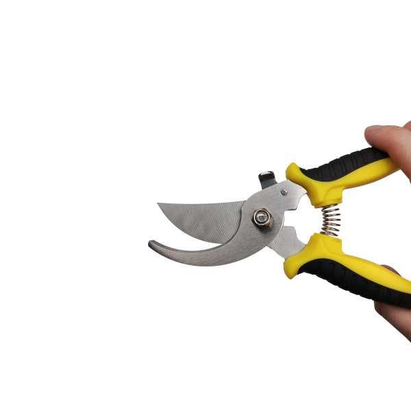 Ręczne NOŻYCE do GAŁĘZI OGRODOWE Zakrzywiony 19 cm STALOWY Solidny