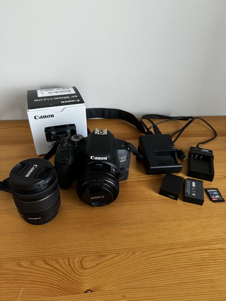 Canon 800D + akcesoria w idealnym stanie