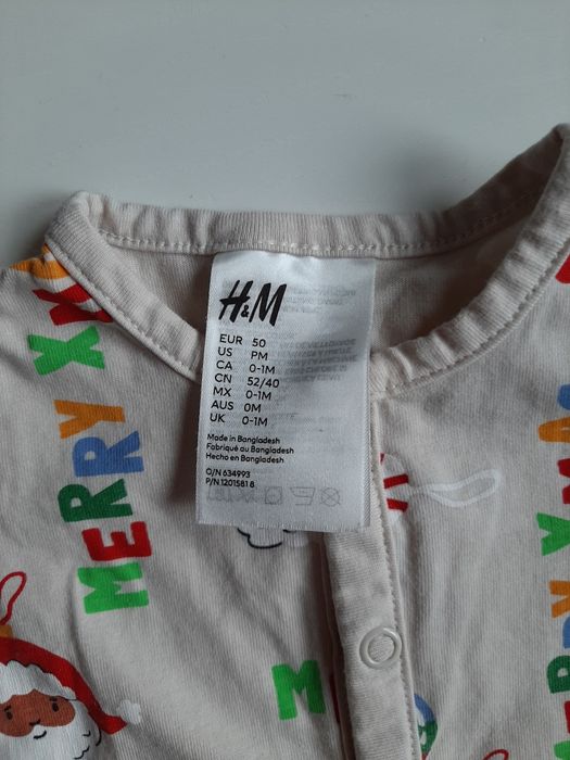 Pajac h&m + kaftanik gratis, noworodek, wcześniak
