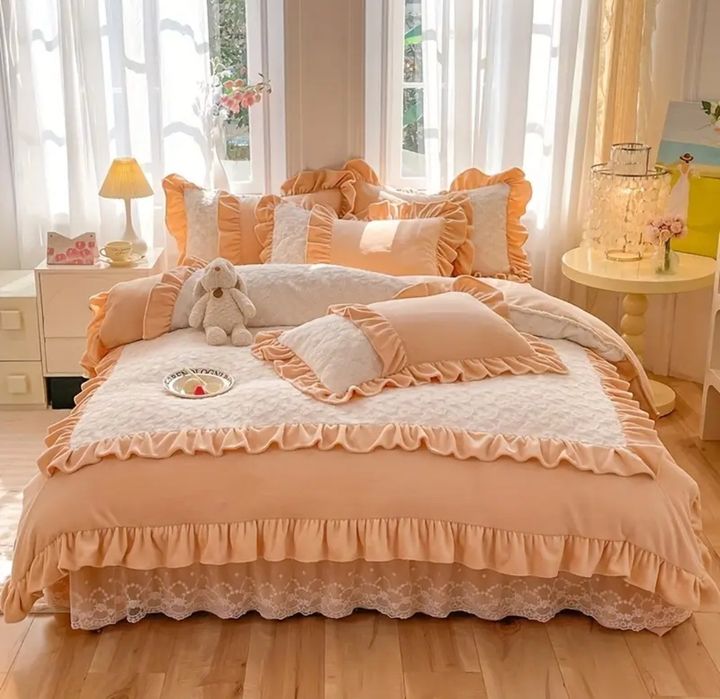 Постільна білизна! Розкішний набір! комплект 4 шт. Дуже тепленький!