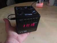 настольные часы кубик с радио Cube oppex led display clock. 1987 г