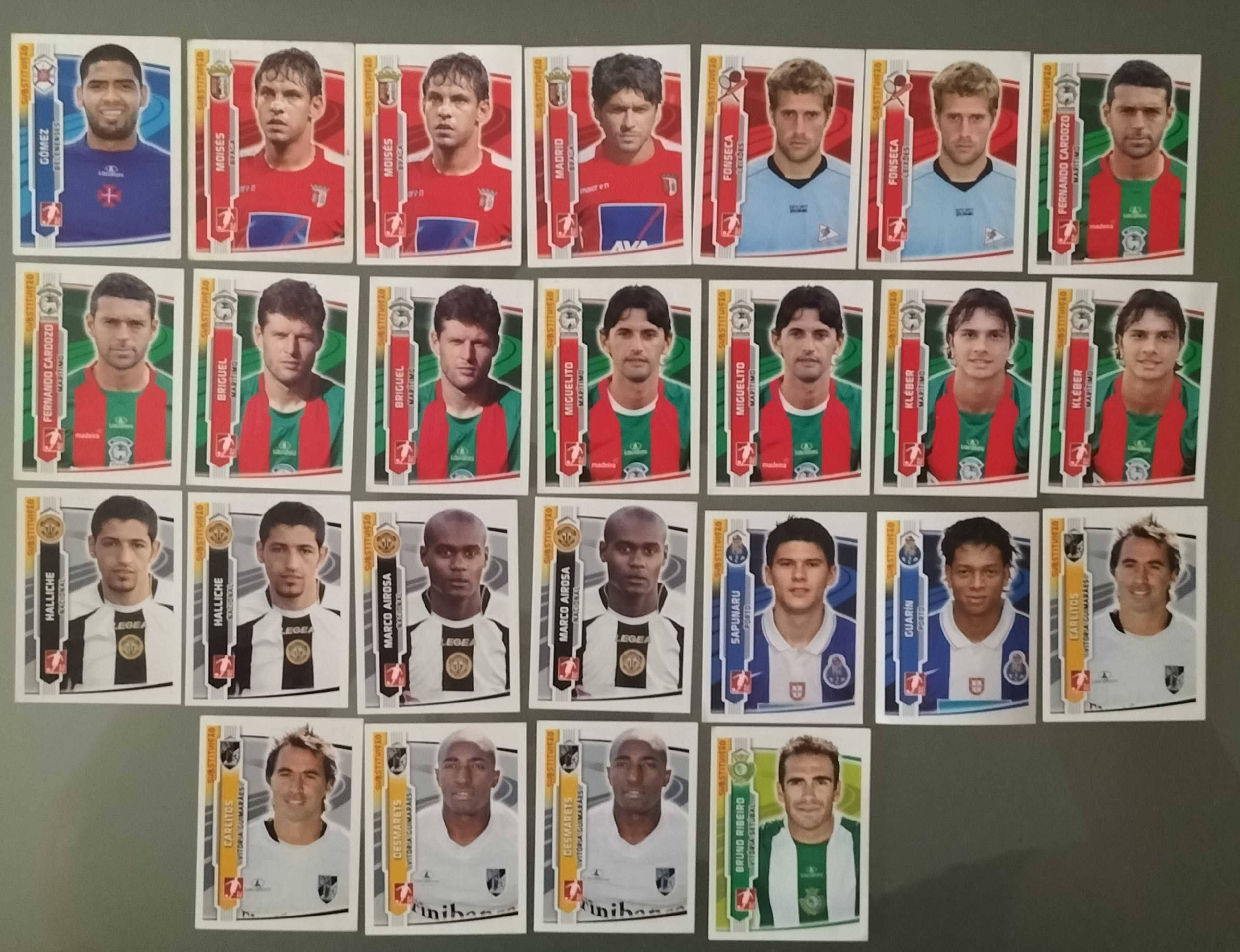 Lotes de Cromos "Futebol 2009/10" (listas nas últimas fotos)