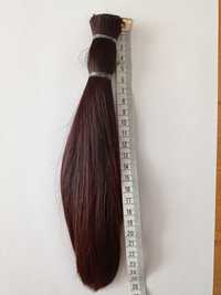 Włosy brązowe brunetka 25 cm gruby kucyk