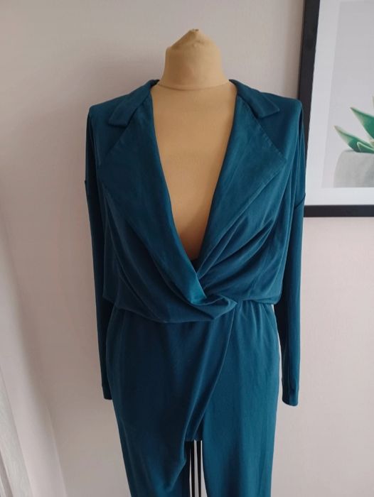 Elegancki kombinezon damski S turkusowy By Marlene Birger