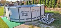 Basen stelarzowy okrągły Bestway Steel Pro Max 457 x122 cm sprzedam  4