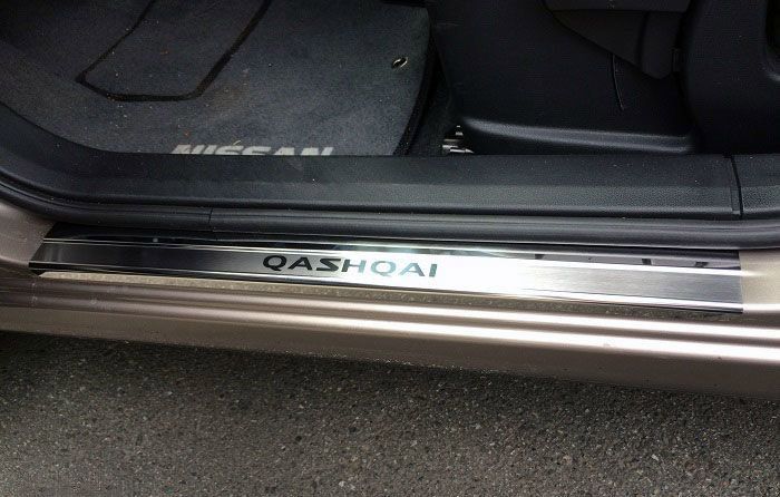 Накладки на пороги Nissan LEAF QASHQAI X-TRAIL ROGUE Ниссан накладка