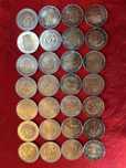 Coleçao variada moedas de 2 euros