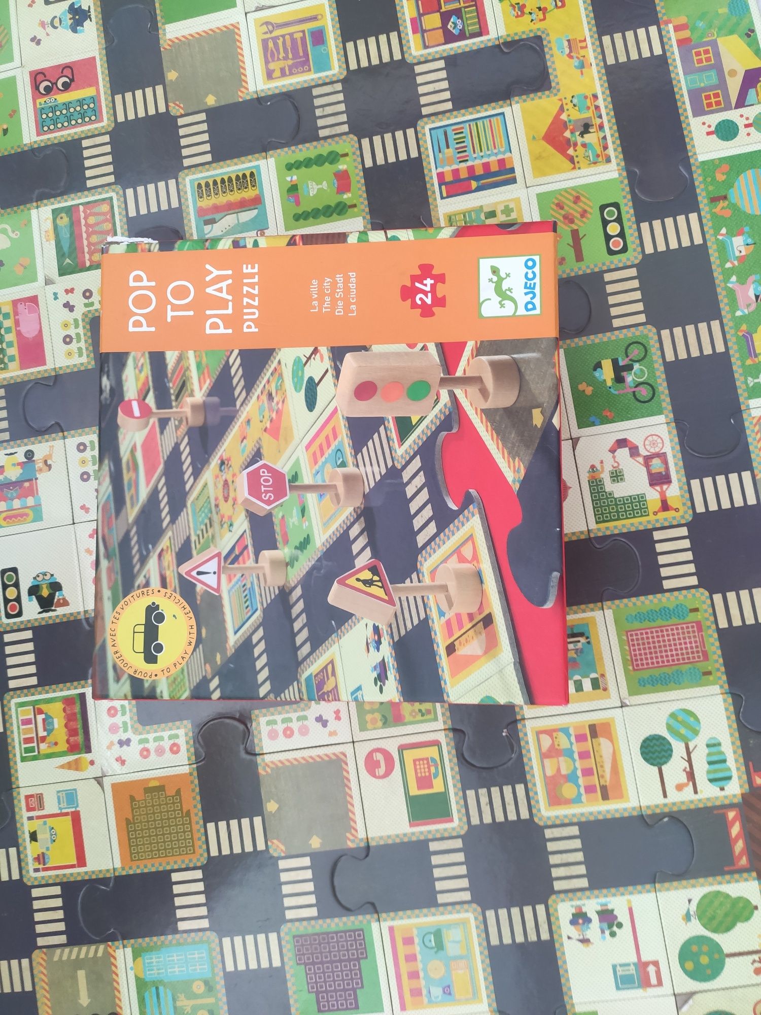 Puzzle droga Djeco Pop to Play 24 elementy