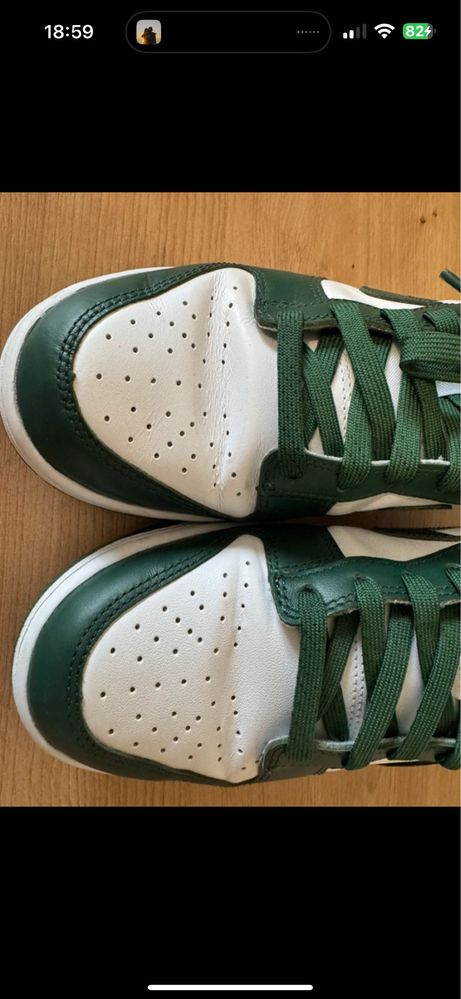Nike dunk low zielone