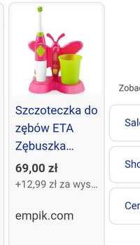 Szczoteczka soniczna ETA jak Nowa + 5szt. NOWYCH KOŃCÓWEK