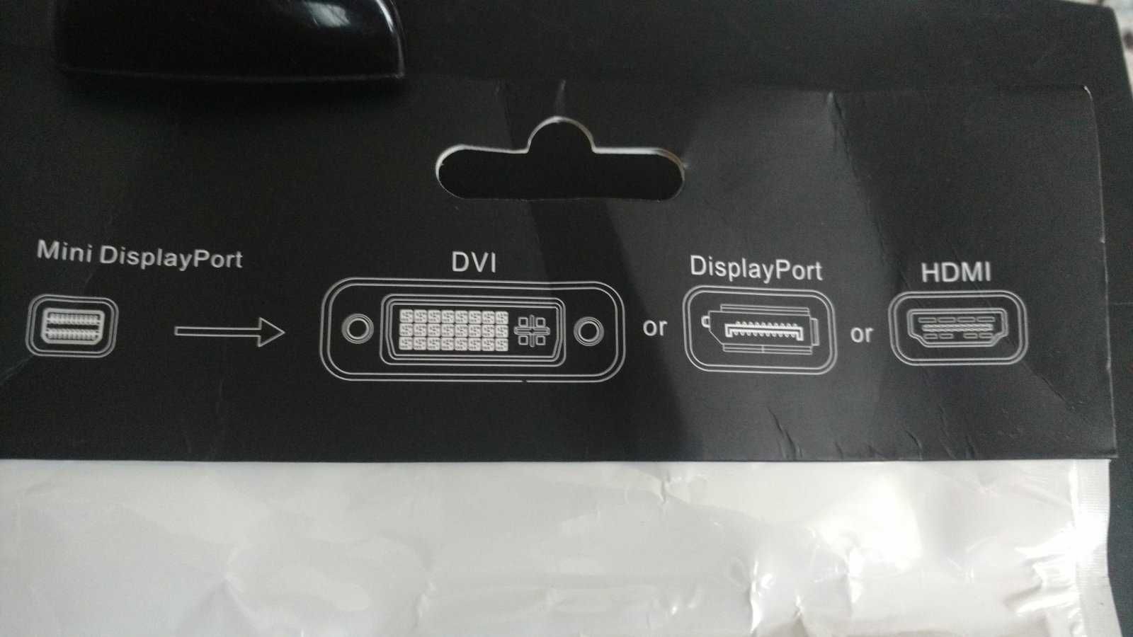 Адаптер Переходник mini DP Display Port (Thunderbolt) - HDMI,DVI, VGA,