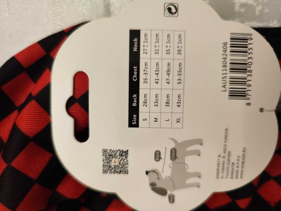 Roupa para Cão Estilo Joker – Preta e Vermelha - L