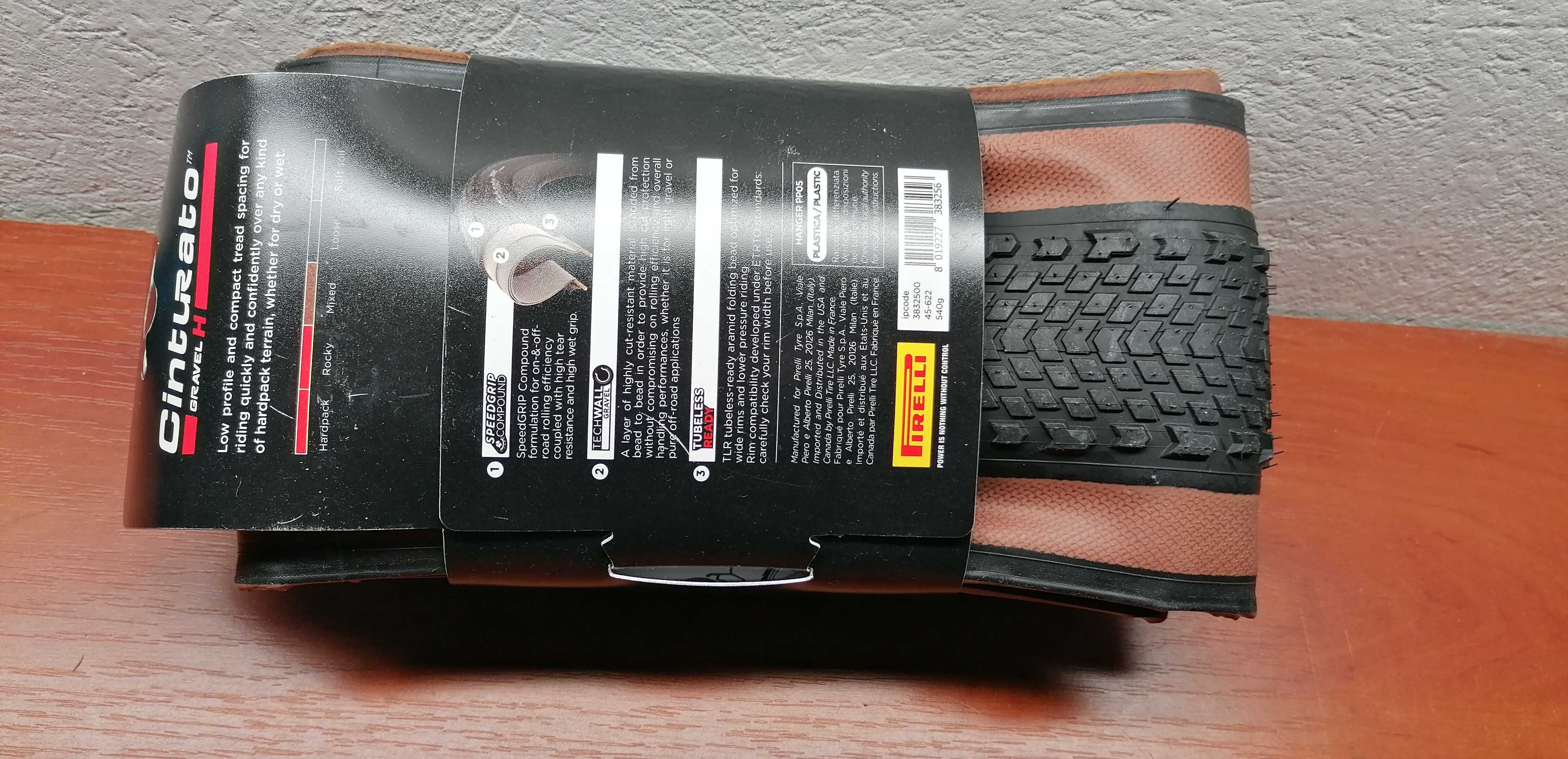 Nowa opona Pirelli Cinturato Gravel H 45C 45x700c 45-622 RIM 23C
