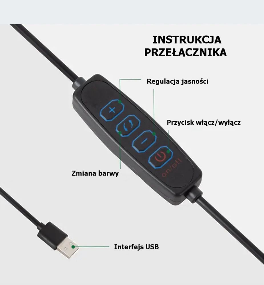 Lampka USB Kreślarska/Szkolna LED 12W