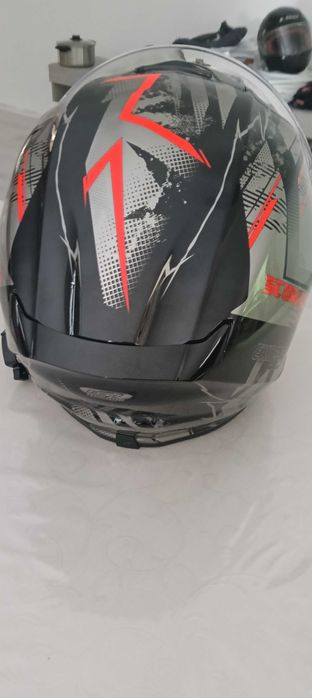 Capacete scorpion exo 391 Cluster Novo em caixa .