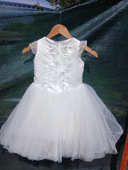 Сукня біла блискуча ,сніжинка з болеро