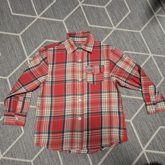 Koszula w kratkę czerwona Rebel Święta 110