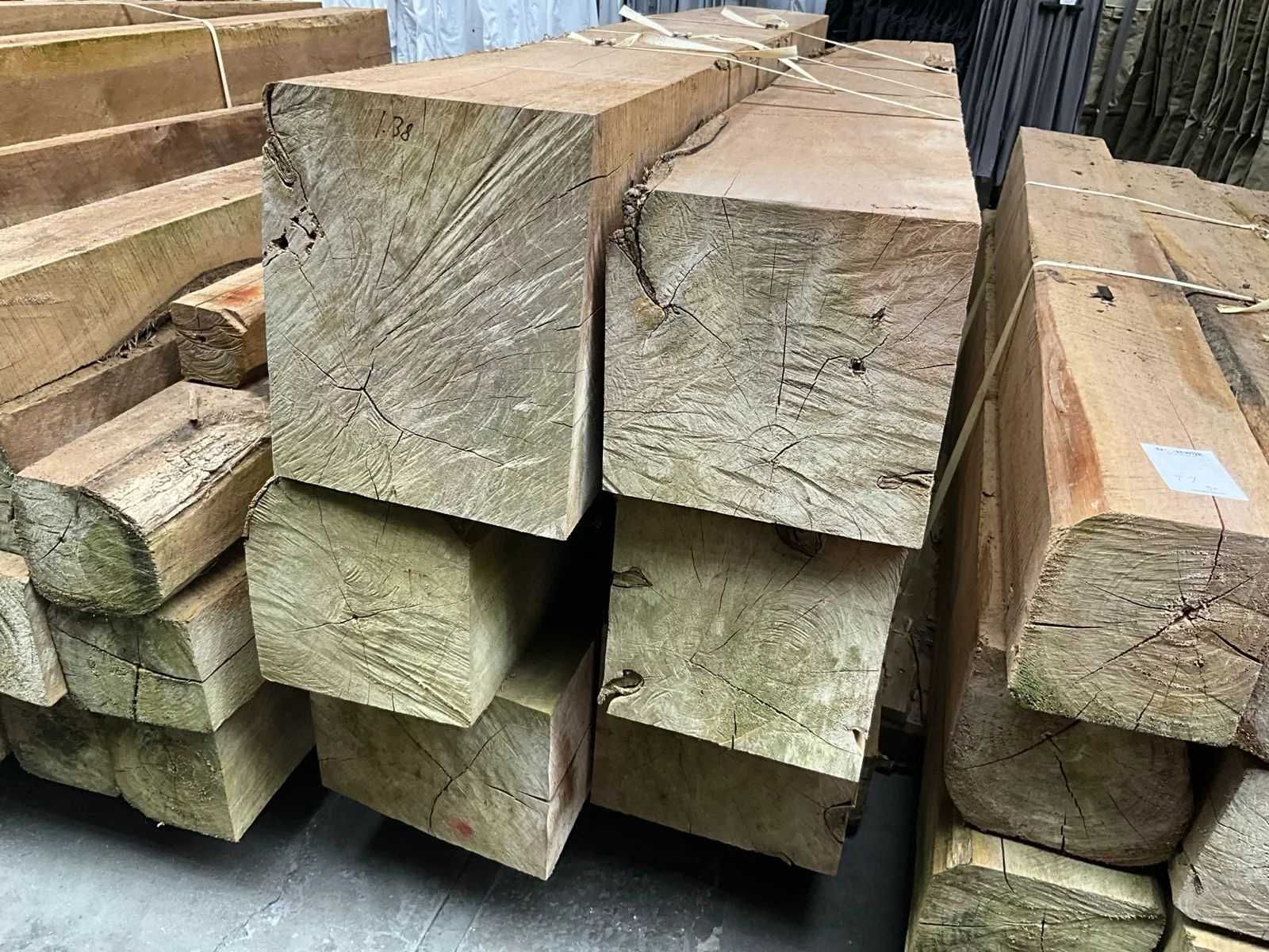 Drewno teak, kloce