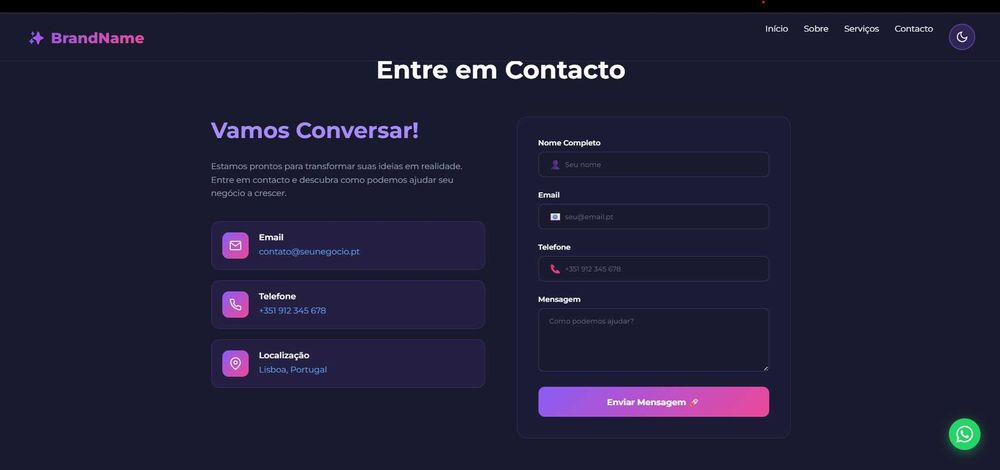 Landing Pages Premium - Design Moderno e Profissional
