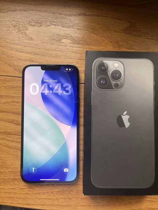 iPhone 13 Pro Max 128 GB Graphite - stan bardzo dobry, komplet